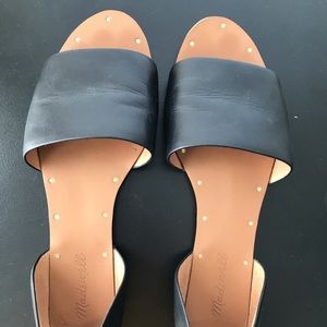 Madewell leather sandals with metal stud detail